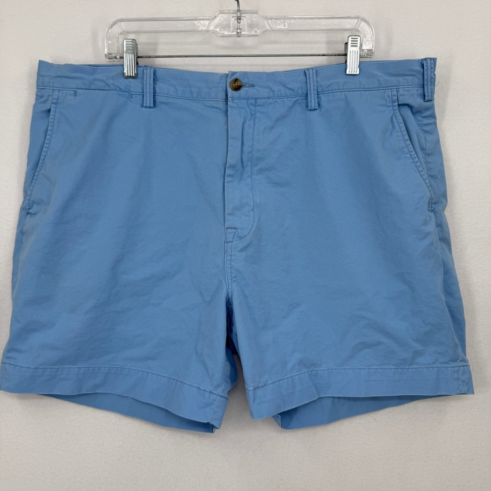 Polo Ralph Lauren Chino Shorts Mens 40 Blue Stretch Classic‎ Fit Cotton Twill